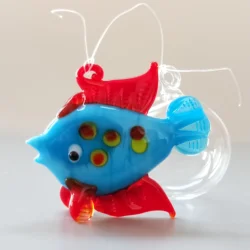 Decorative colorful murano glass float fish as fish tank decoration