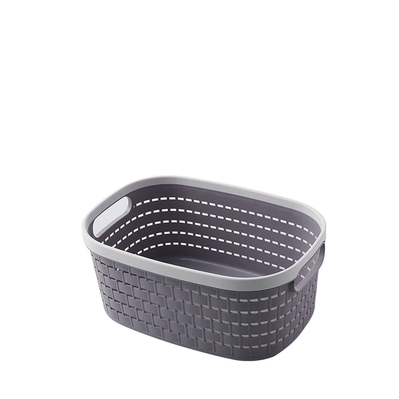 plastic storage basket plastic food carrying and makeup storage basket