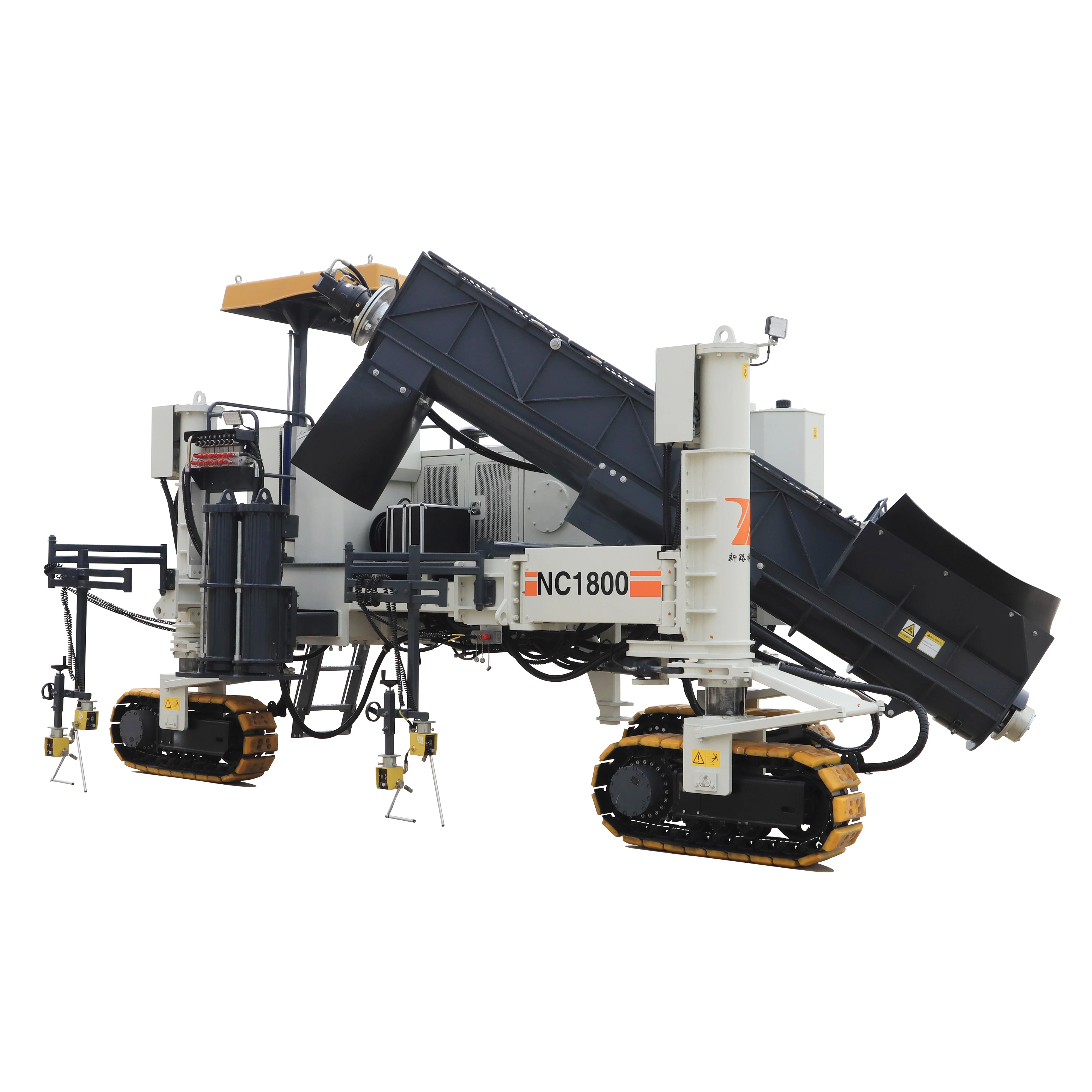 5M road drainage ditches paving Fully automatic Cement concrete slipform paver machines curb/kerb machine