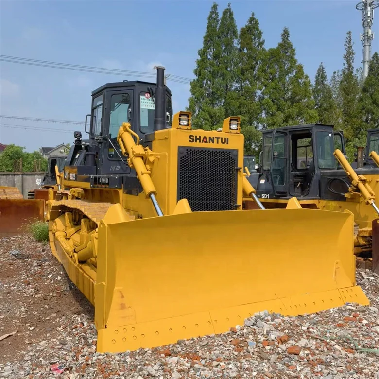 Second hand Shantui SD22 China brand crawler bulldozer low working hours cheap for sale