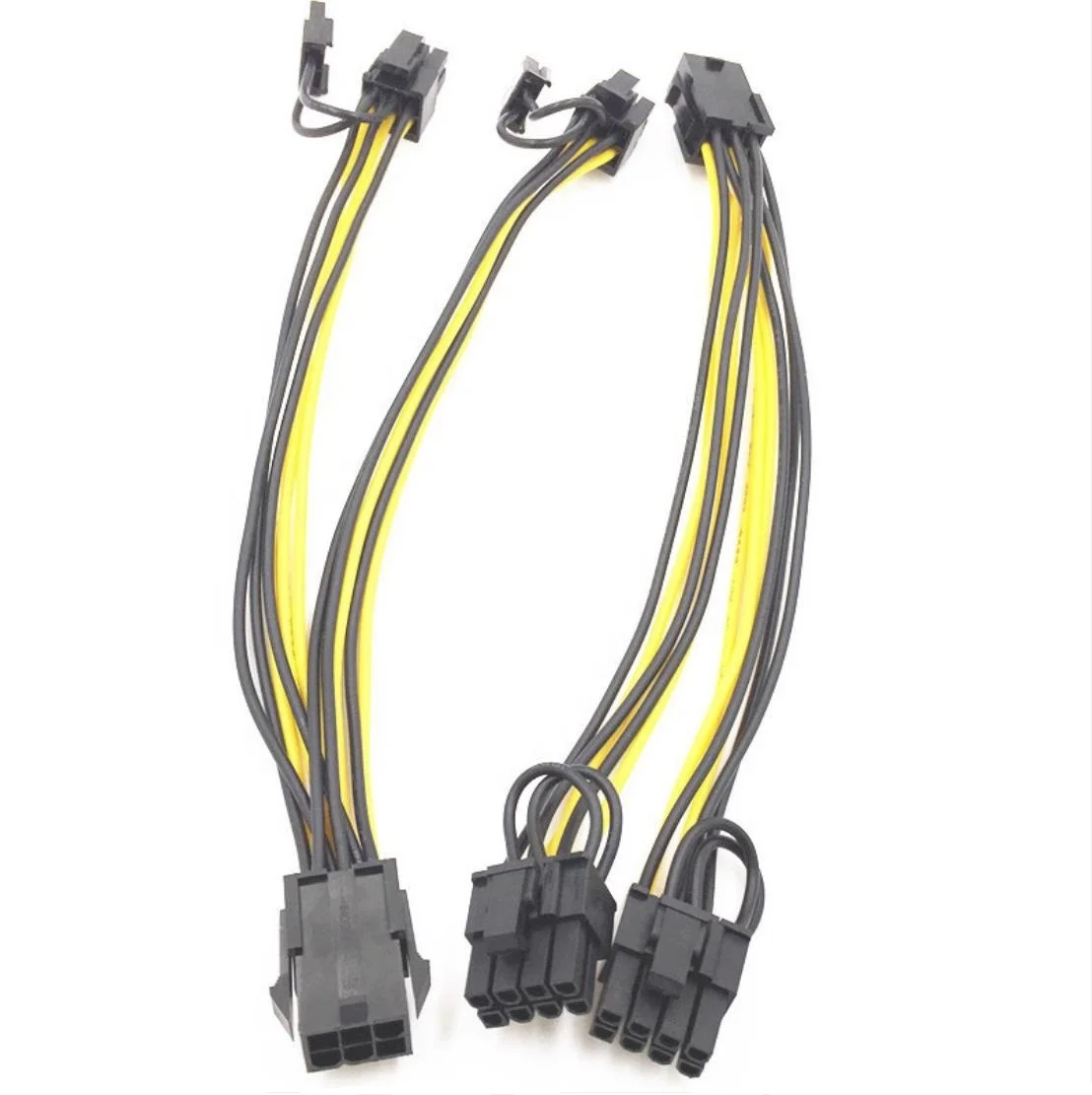 PCIe силовые кабели 6Pin женский двойной 8Pin 6 + 2 контактный разъем Pci-express адаптер питания
