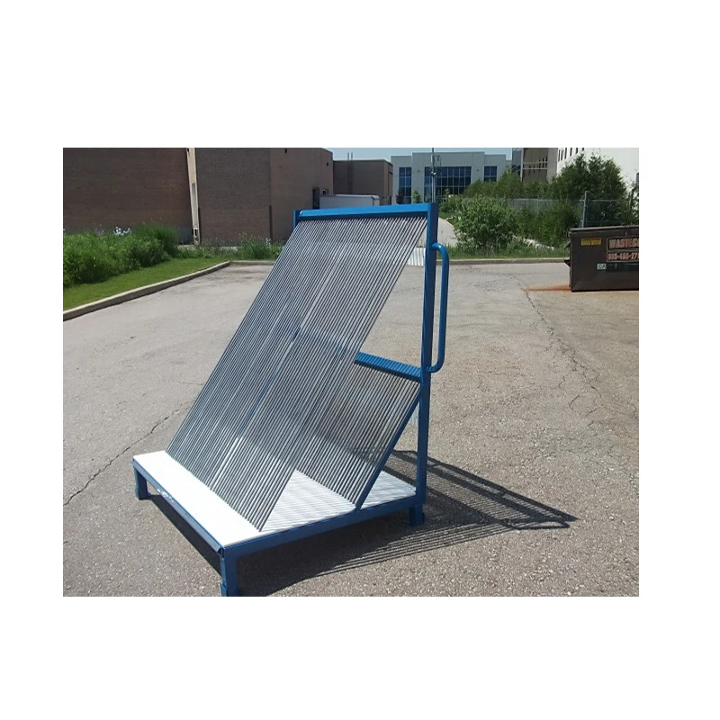 Customized hollow glass transport rack cart with wheels portable glass carrying rack for sale A frame rack for sale