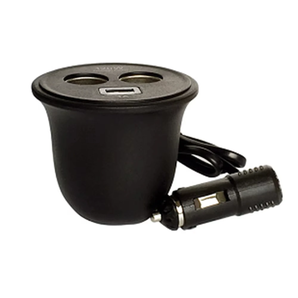 Tiypeor Car Cigarette Lighter Adapter Quick Charge Dual USB Power Waterproof Charger Socket