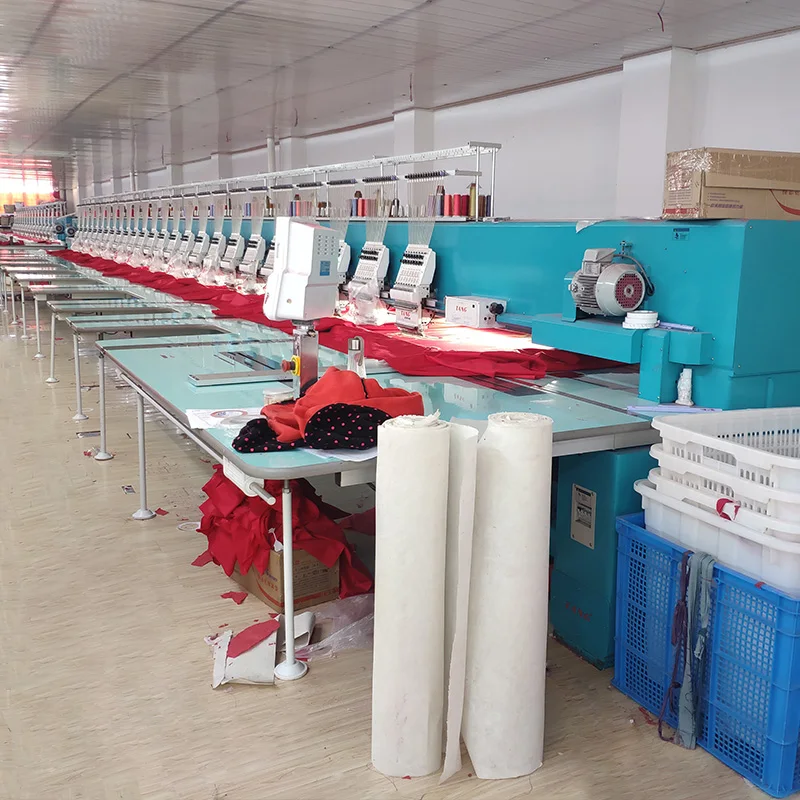 Custom Automatic Thread Trimming High Speed Computerized 15 Head Embroidery Machine