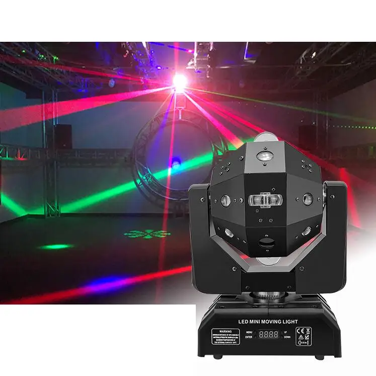 MINI Moving Head stage 100w Magic Disco Ball Party DJ led beam strobe Rotating laser light