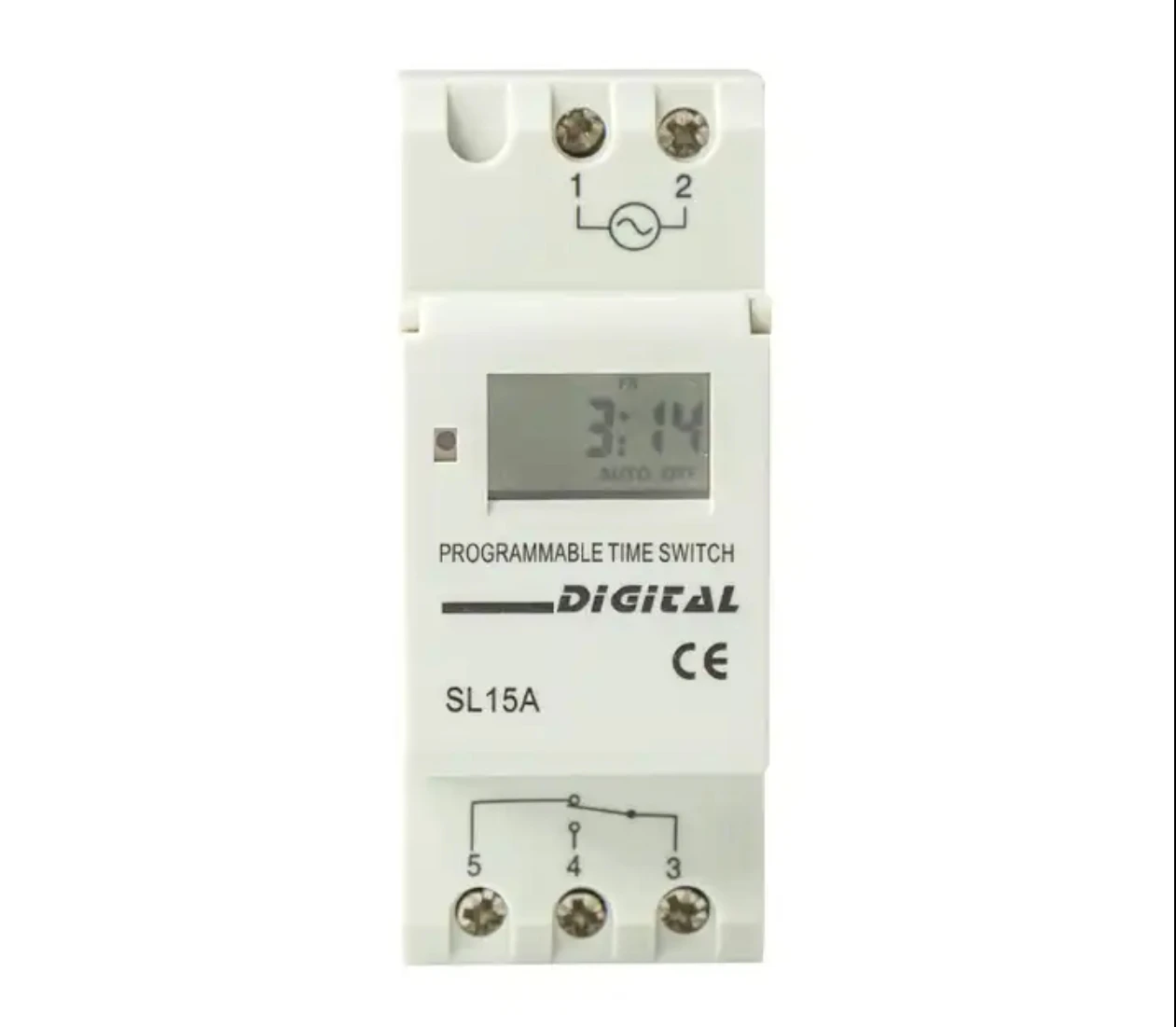 kINEE 240VAC Daily and weekly programmable Electronic Digital Timer switch with LCD Adjustable Voltage Protector