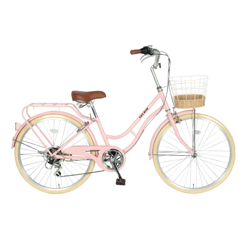 Commute 26 inch urban leisure bicycle for woman classic ladies single speed city bike
