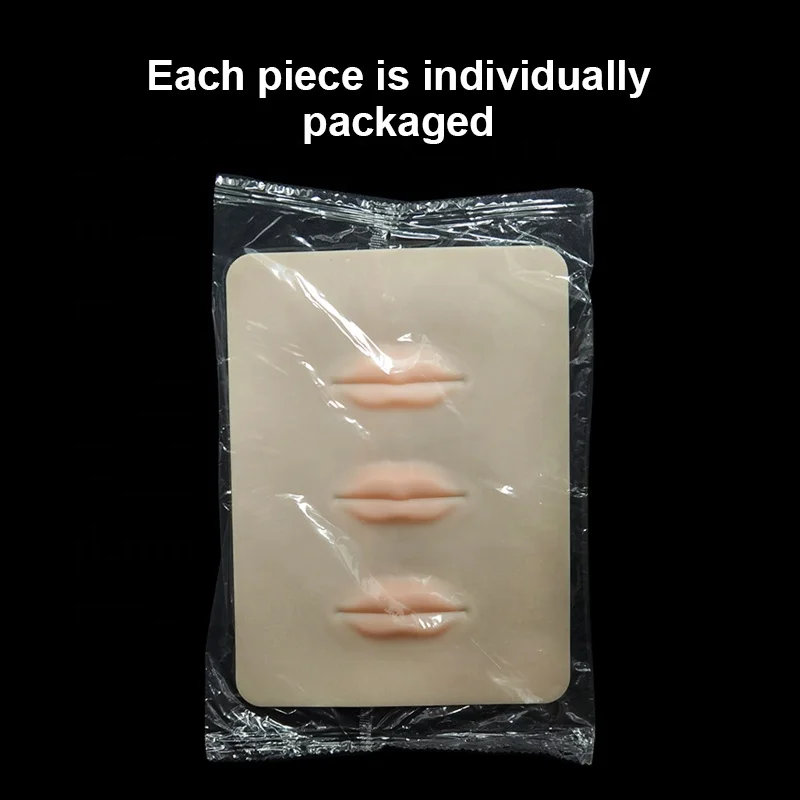 Beauty Module Piercing Stereoscopic Tattoo 3D Double Side Permanent Silicone Thick Lip Microblading Practice Skin