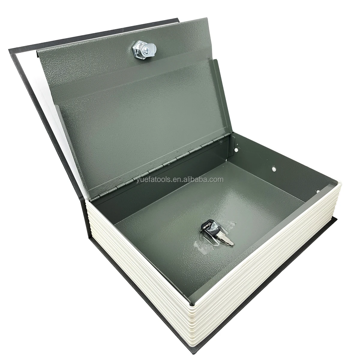 Cash Jewelry Storage Hidden Key Lock Book Safe Box