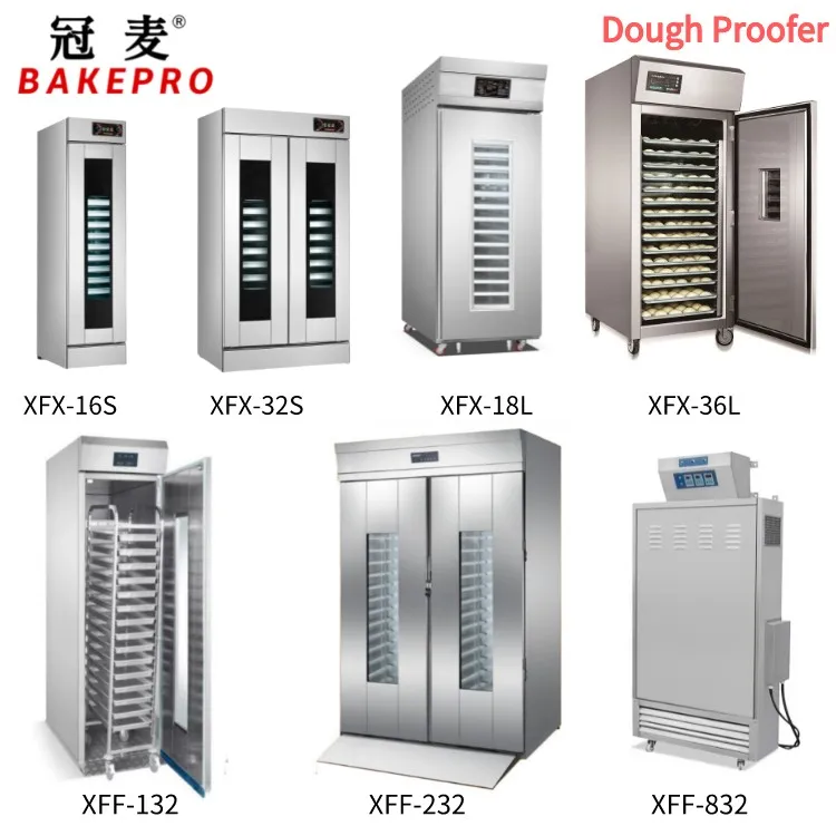 Bake Pro XFF-132 Single trolley 32 trays capacity proofing chamber with baking rack rolled in
