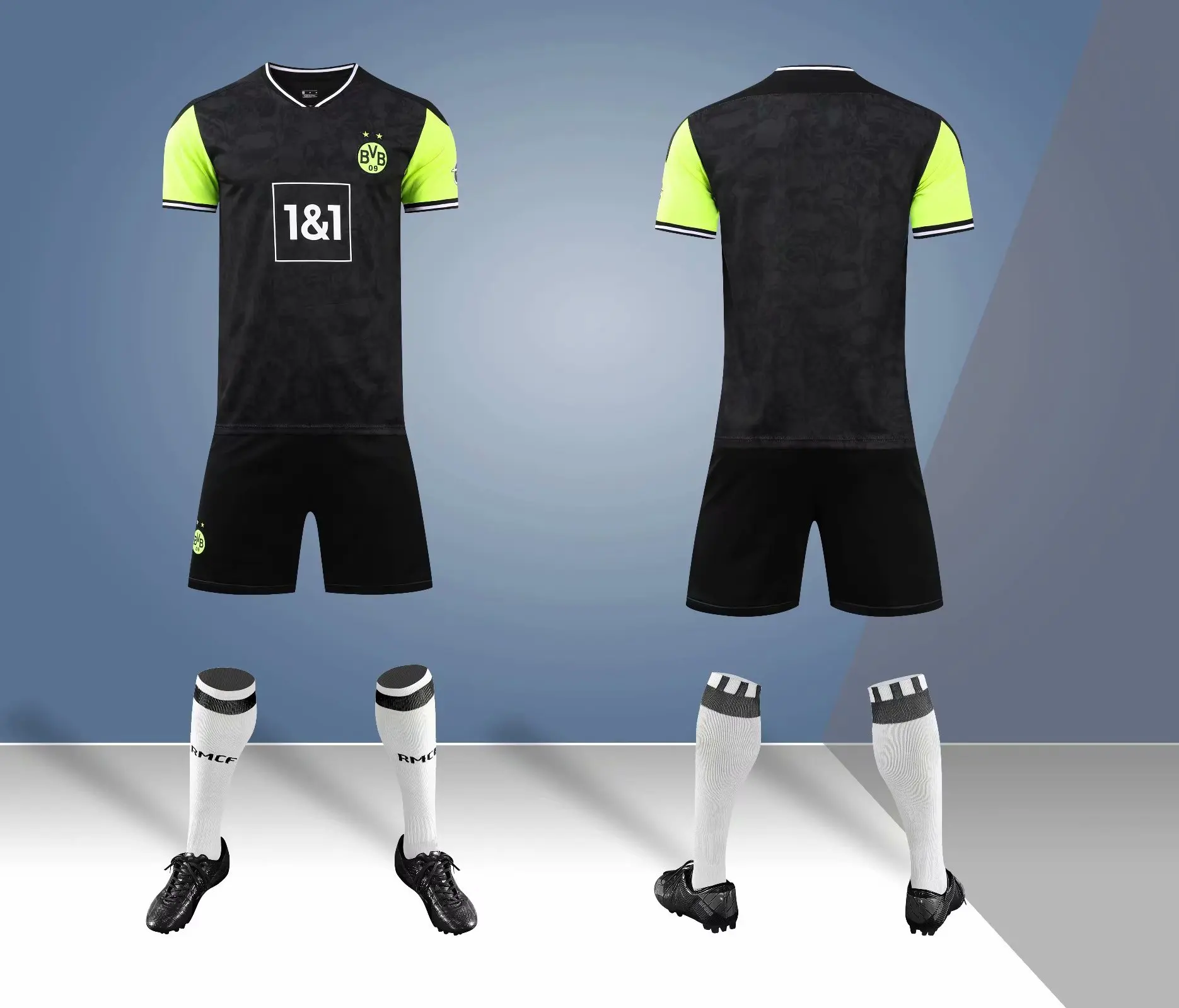 dortmund soccer jersey Borussia 21 22 fourth 4th 2021 2022 home football shirt HAALAND REUS SANCHO men uniform+ kids kit