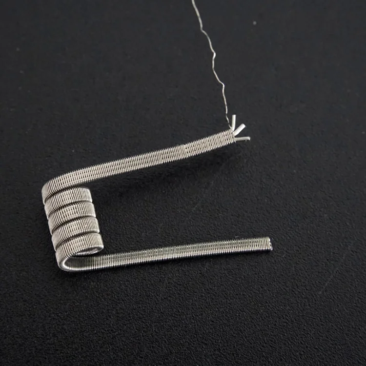 
Factory produce OEM prebuilt nichrome coil vape 3 core clapton coil wire single coil vaper 10pcs/box 