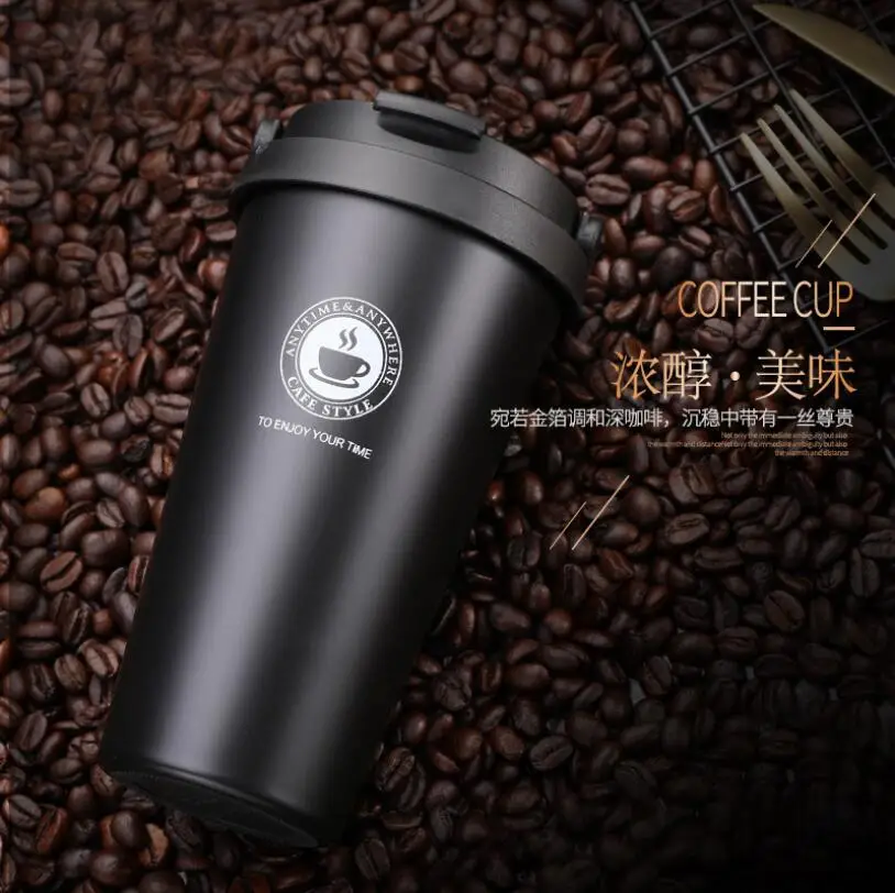 500ml Wholesale Vacuum Insulated Stainless Steel Thermal Mug classic with handle for coffee