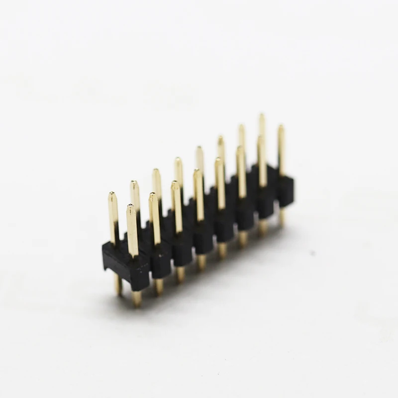 Factory outlet PCB Straight Connector 2 to 40 Pin 2.54/2.0/1.27/1.0 Pitch More plastic Dual Row PIN Header Connector