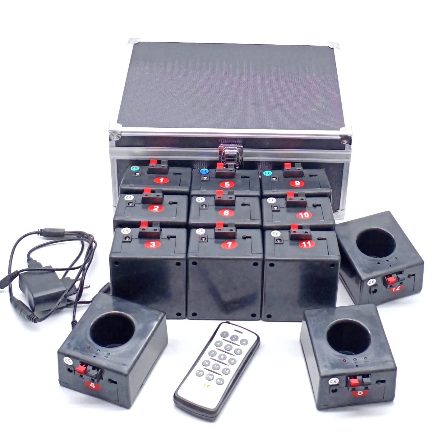 Hot sale 12 cues fireworks ice fountain pyrotechnic remote control stage machine ignition wireless ignition system