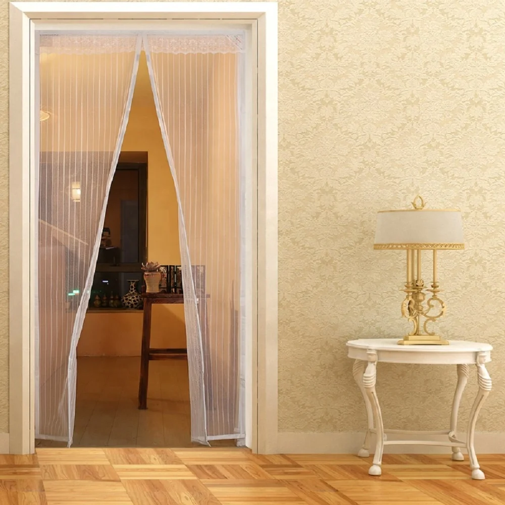 OEM/ODM Magnetic Mosquito Net for Door & Window Mosquito Net Pleated Mesh Fly Screen