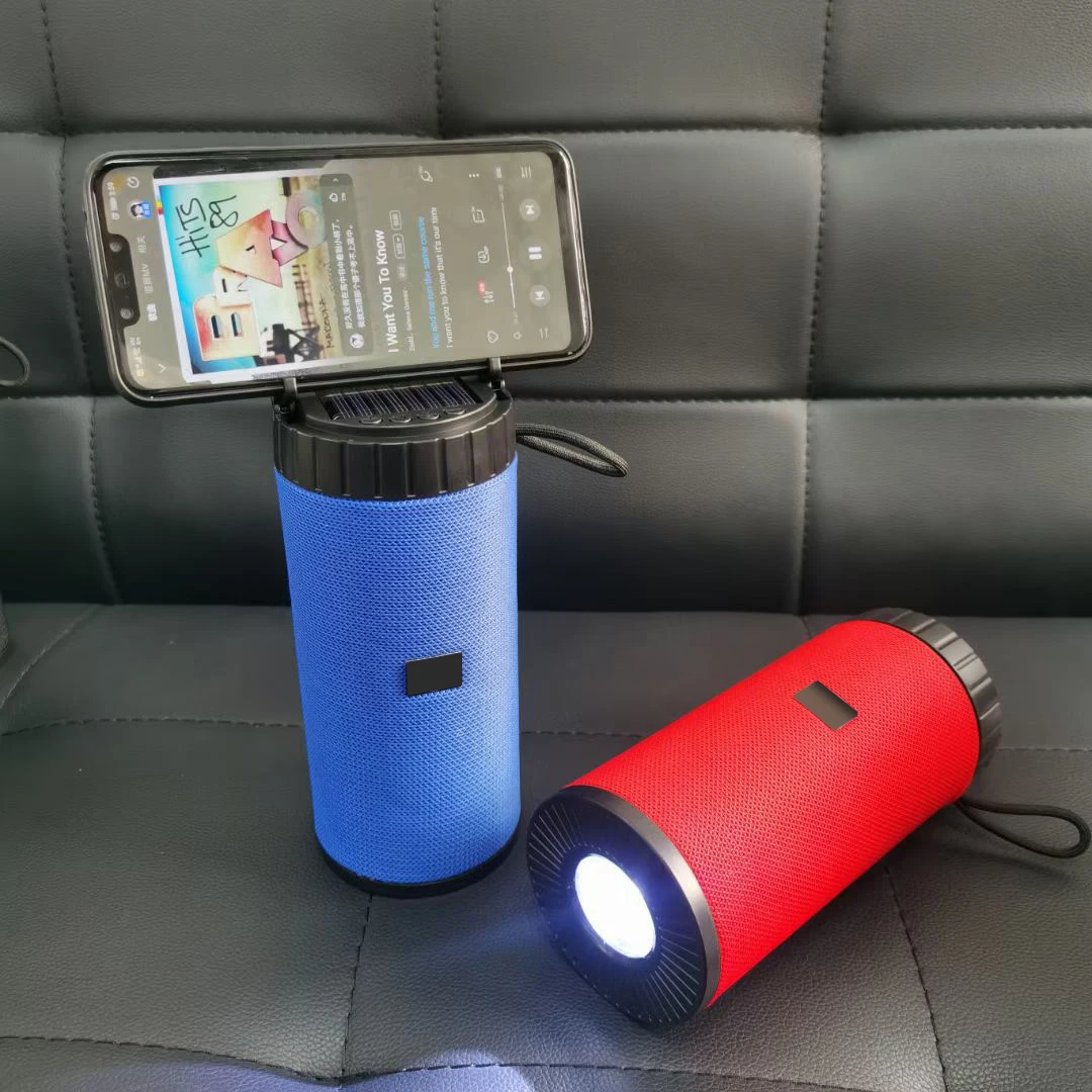 Fabric Outdoor Wireless Speaker Wonderful Rgb Light Effect Heavy Bass Waterproof Speakers