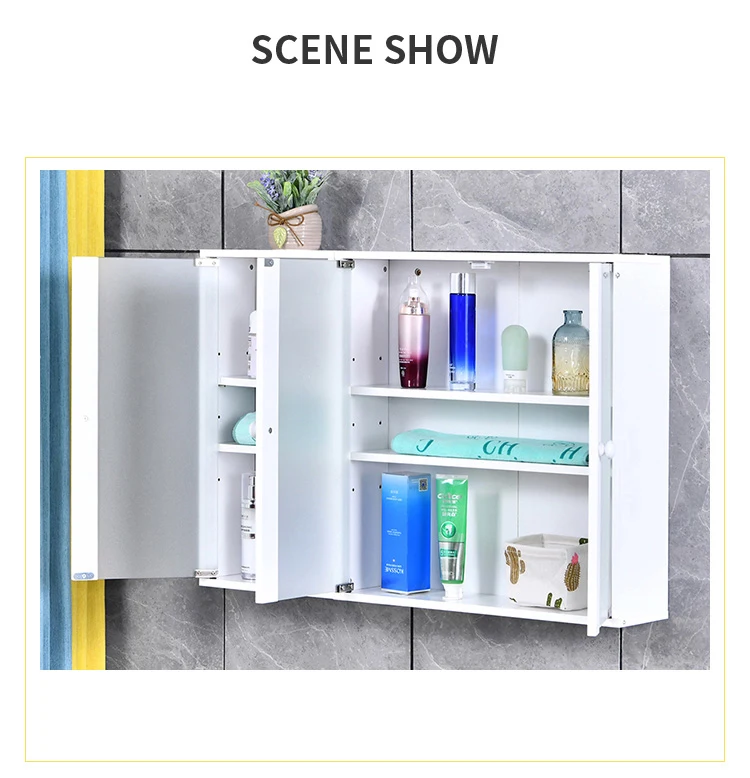 Bathroom wall cabinets, waterproof wall cabinets for kitchen and living room balcony, simple and modern wall cabinets