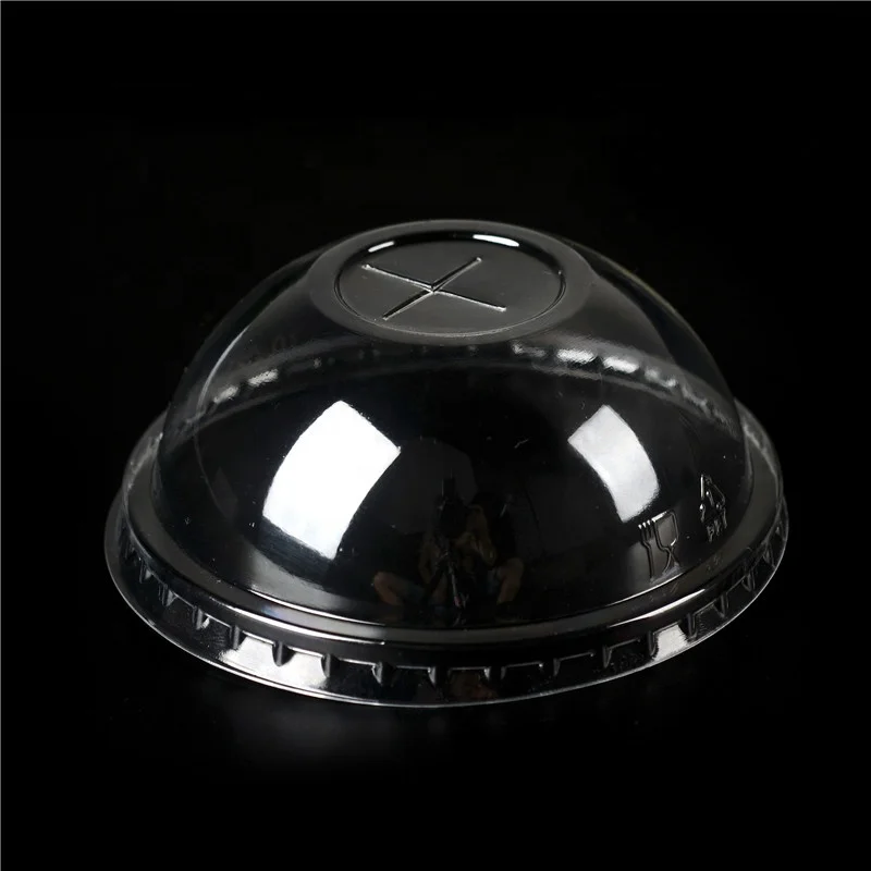 Disposable Plastic PET Lid 98mm Clear Plastic Cup Dome Lid  Plastic Cover