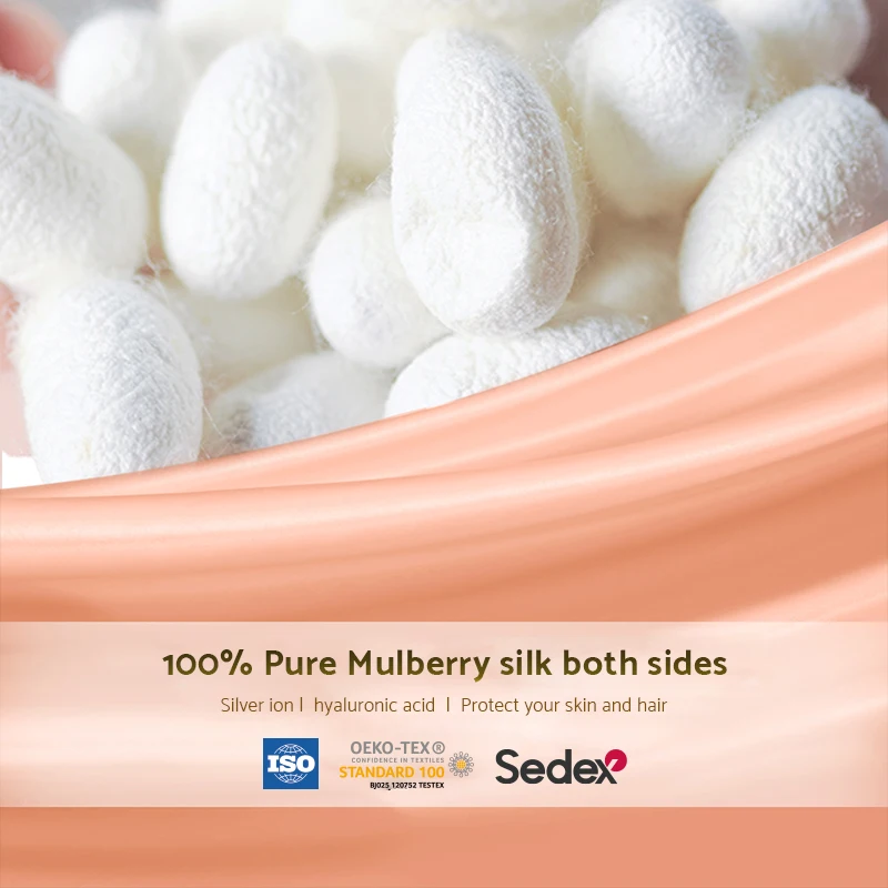 Custom 16/19/22/25 Momme Highest Grade 6A Silk Pillow Case 100% Pure Mulberry Real Silk Pillowcase