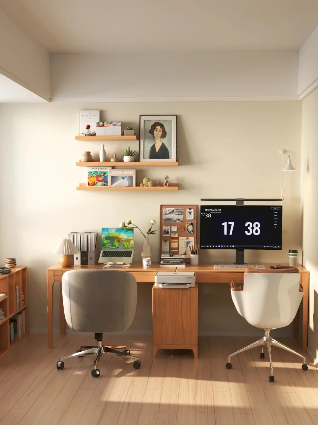 Low-cost European-style modern appearance multi-functional office furniture open work space independent desk home computer table