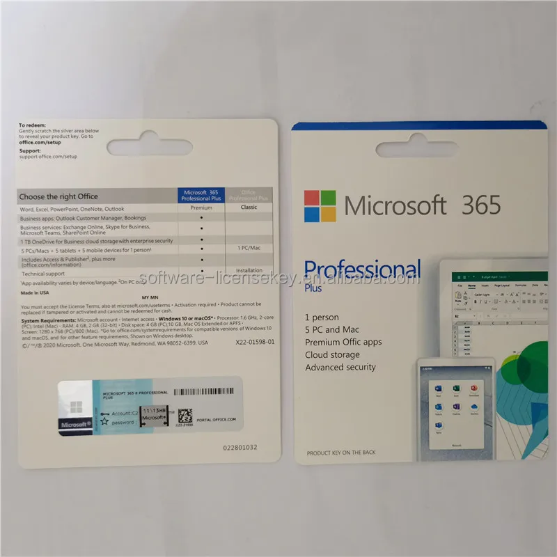 Оригинальное программное обеспечение для компьютера Office 365 Pro Plus, с паролем, программное обеспечение Microsoft 100%, онлайн-скачивание активации