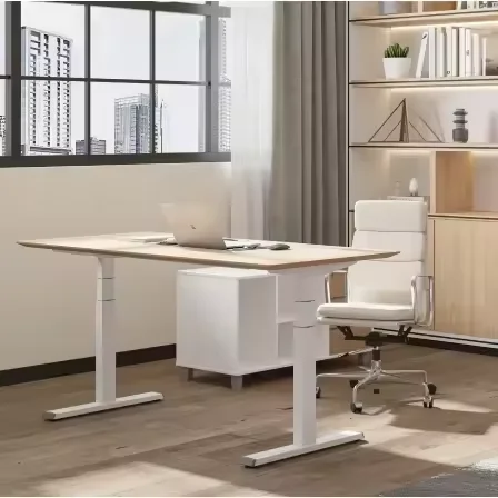 Electric Office Desk Single Motor Automatic Lifting Table With Two Stges Height Adjustable Desk