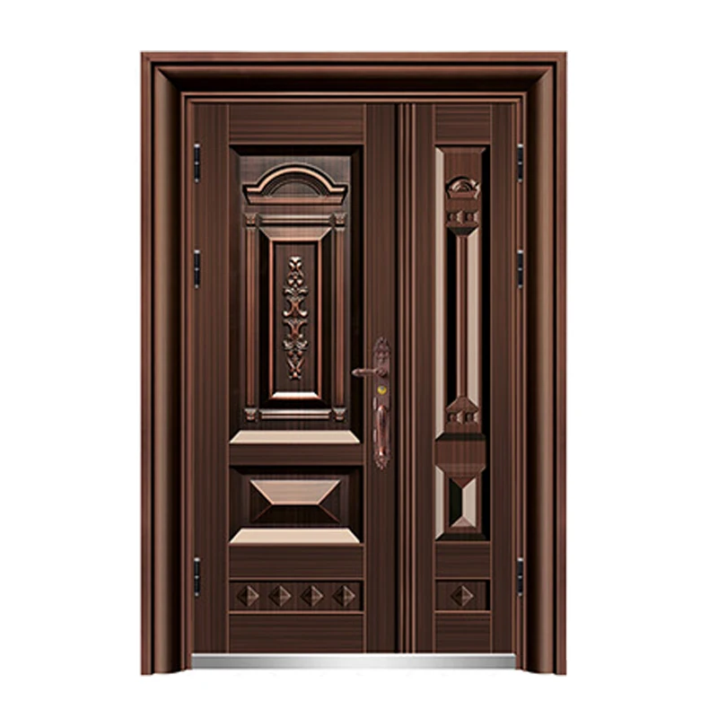 Non-standard door nice design security steel door exterior house door from china