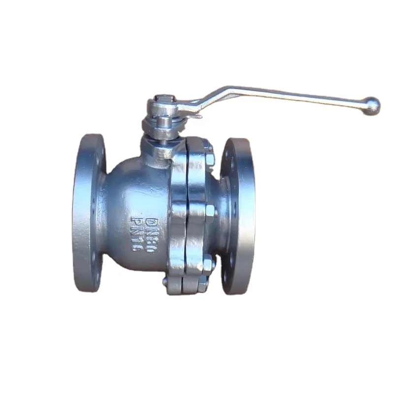jis 10k cast iron fc200 iso 5211 direct mounting pad/high platform flange end ball valve, lever op.