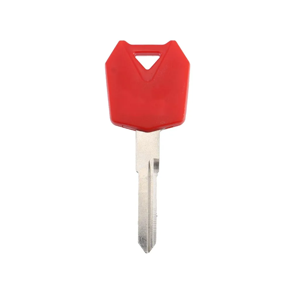 New Blank Motorcycle Uncut Key Red Length 43mm for Kawasaki Motorbike Spare Part Replacement Accessory