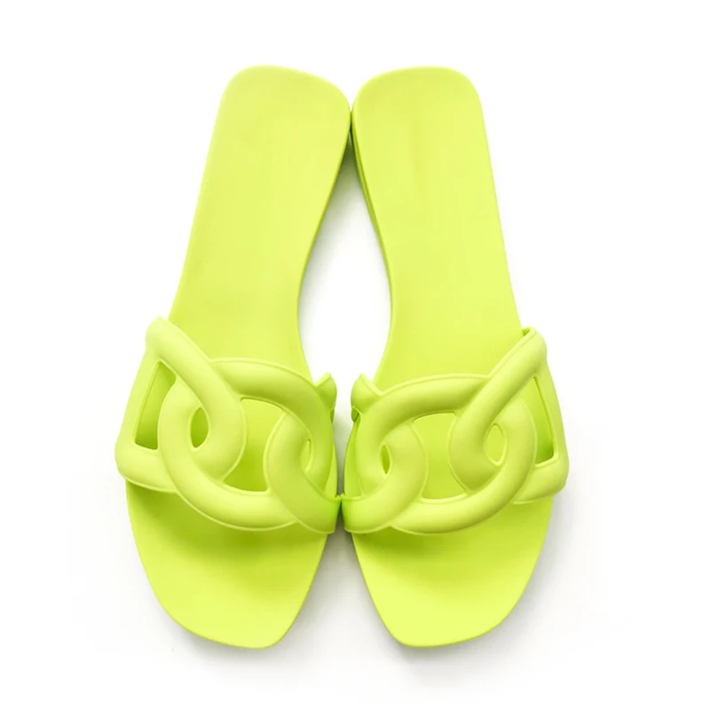 Новейшие женские тапочки на заказ, обувь из ПВХ, сандалии Aloha, женские тапочки на плоской подошве, шлепанцы-желе One Tong