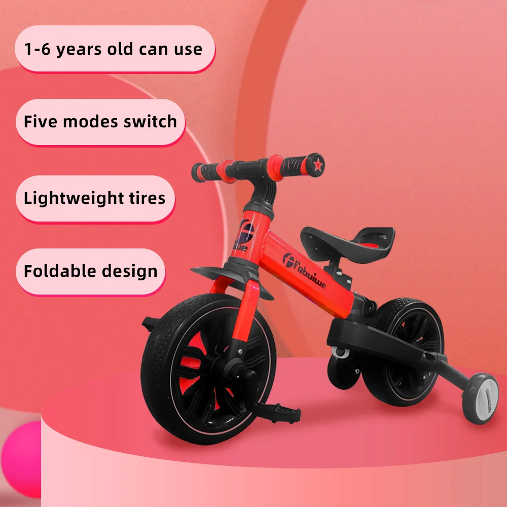 Safe kids 3-wheels bike pedal baby tricycle