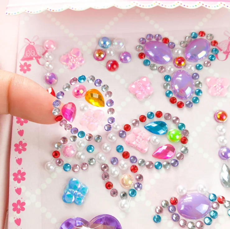 Crystal Acrylic Diamond Stickers Stage Decoration Girl Creative Diy Stickers