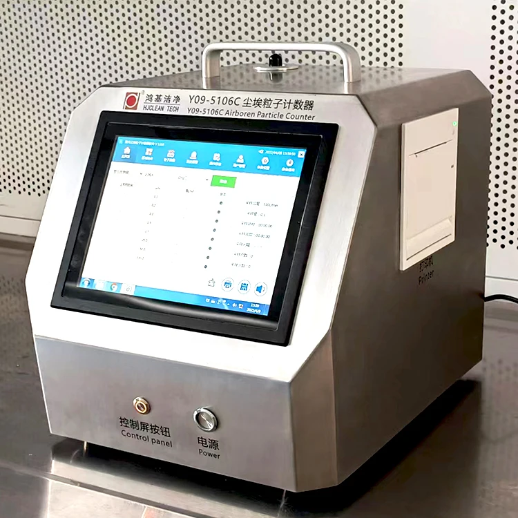 Touch  screen control system Six Channels airborne  Particle Counter for Clean room  WITH DOT MATRIX PRINTER