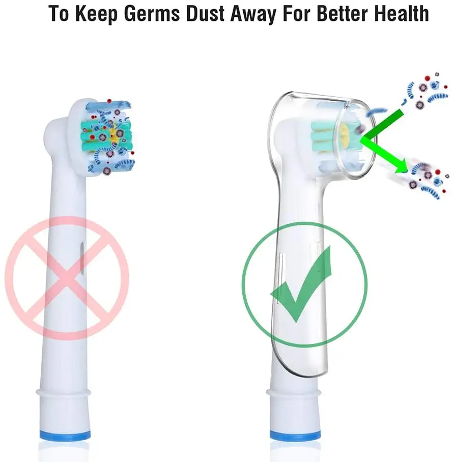 Electric Toothbrush Holder Stand OralB Toothbrush Charger Holder 4 PCS Broun OralB Electric Toothbrush Heads Cover Hygienic