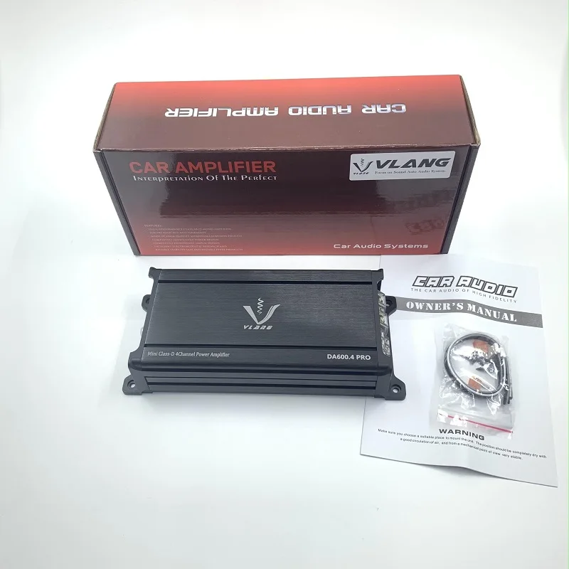 4 - channel vehicle - mounted digital power amplifier mini high-power car audio 12V  Factory support for customization