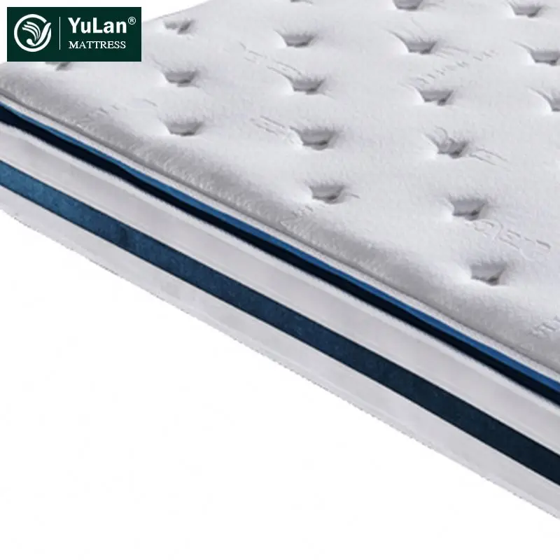 Bedroom Antimicrobial Happy Dream China Manufacture Doubl Pillowtop Knitted Bed Pocket Spring Mattress
