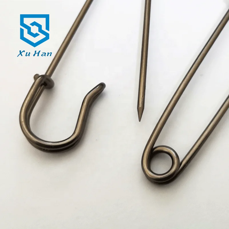 Wholesale high quality metal 3 inch extra large safety pin Customizable multicolor safety loop pin
