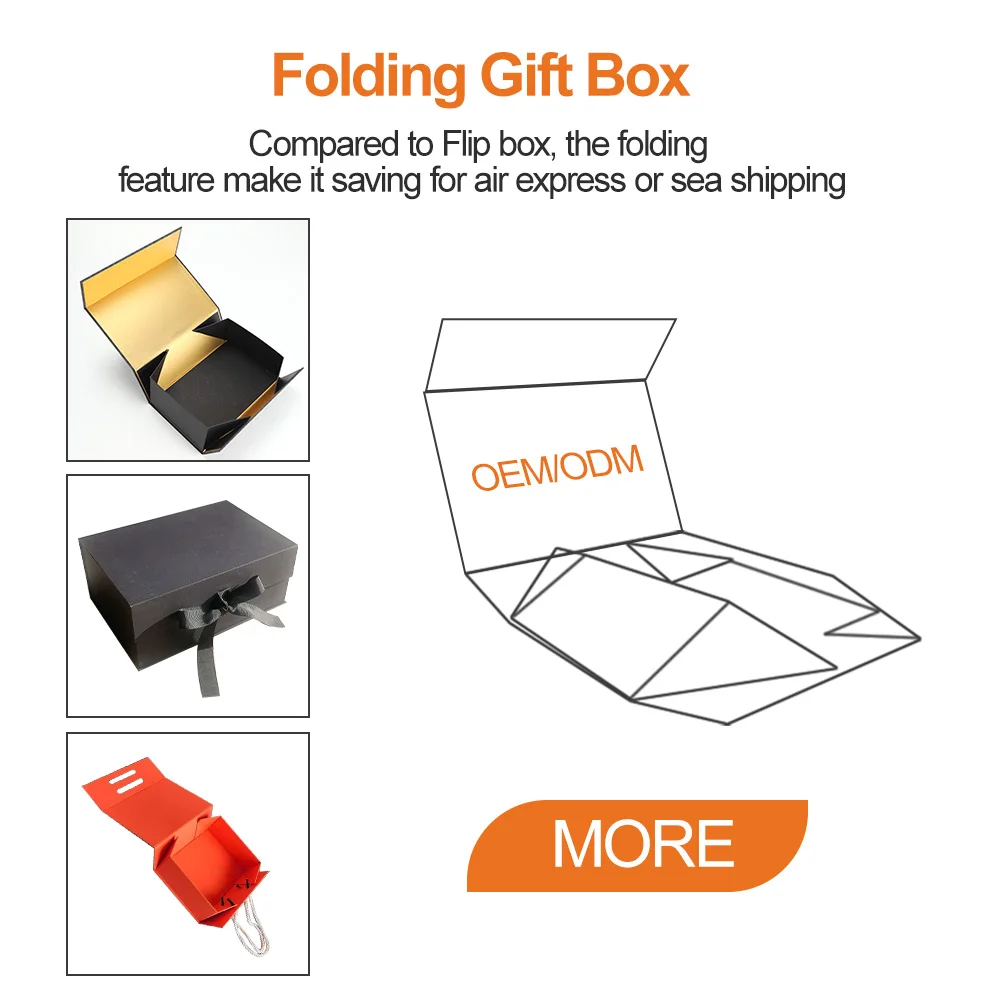 custom logo luxury gift magnetic cardboard kraft package magnet folding box carton package paper boxes for packiging with handle