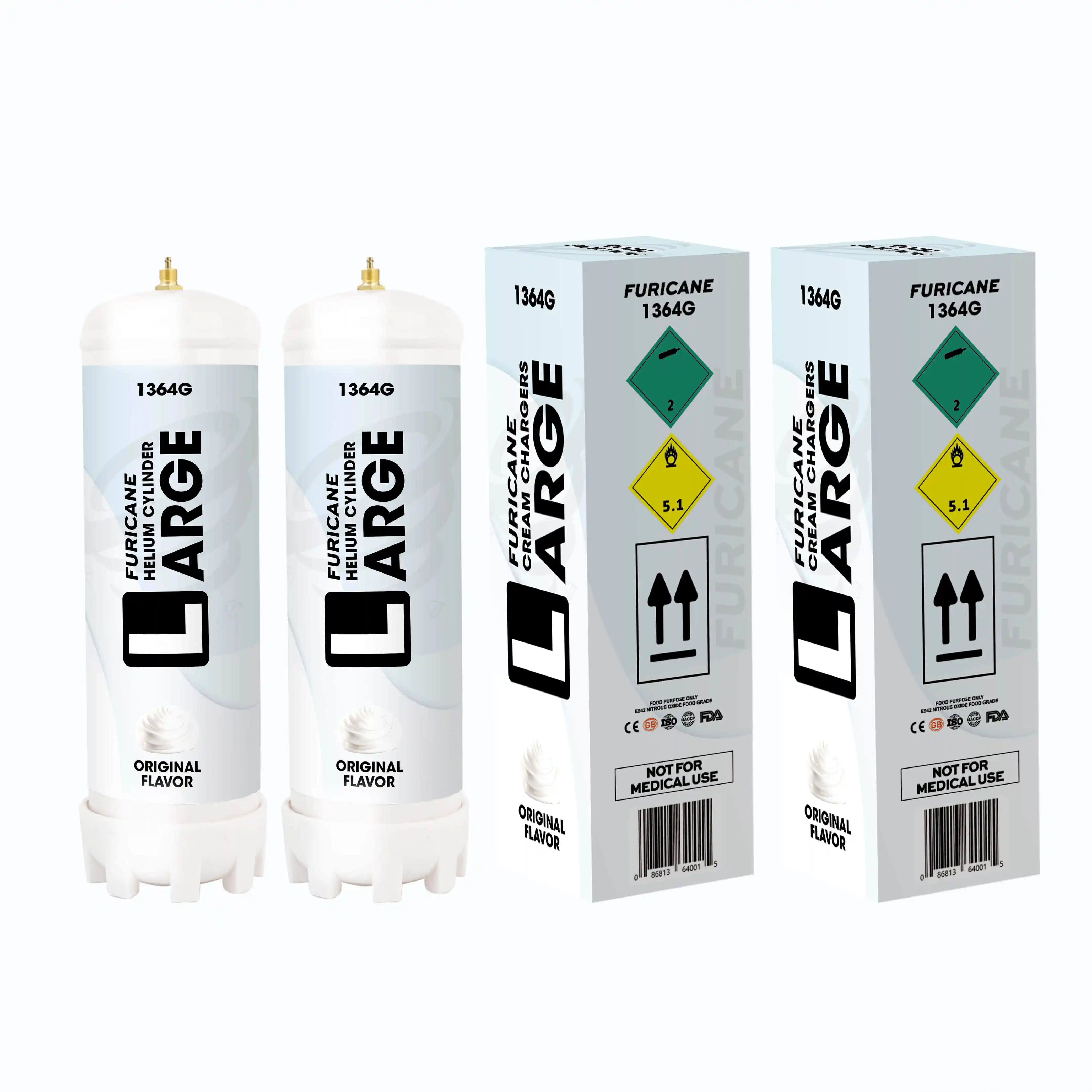 China factory price 2.2L cream chargers whipped dessert tool 1100g steel gas cylinders