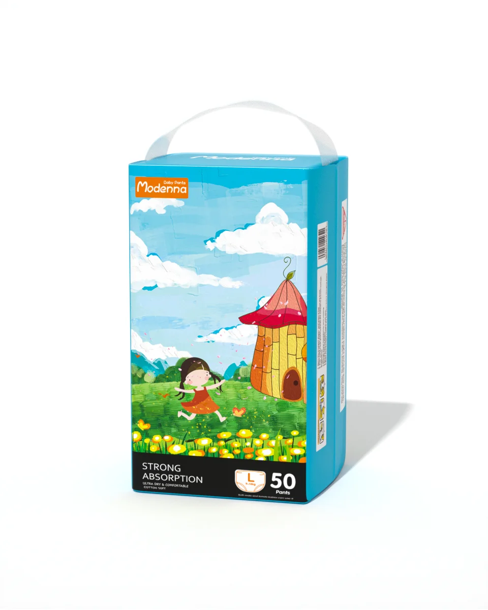 Оптовая продажа индивидуальные брендовые Детские Мягкие подгузники экспорт Казахстан Россия одноразовые детские штаны