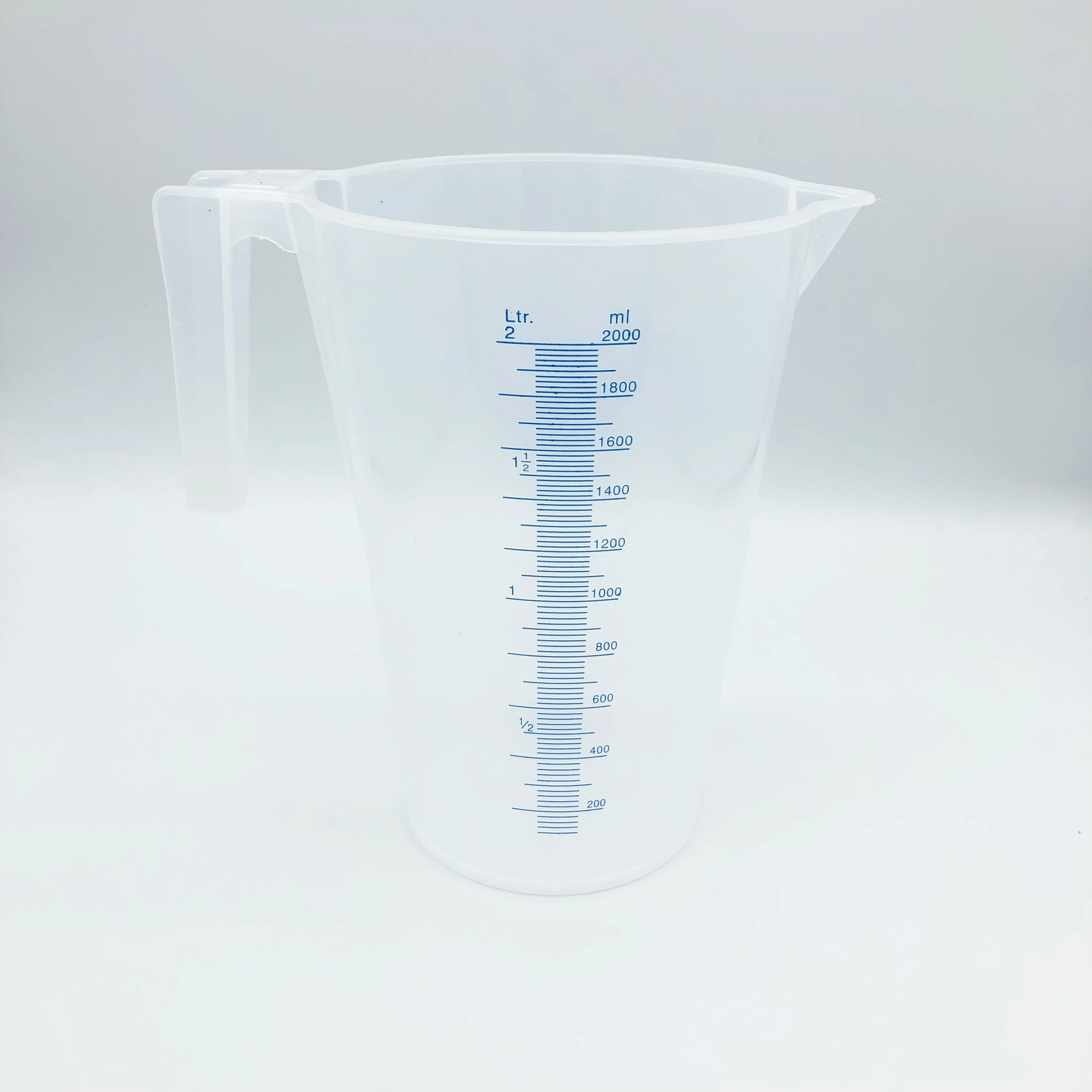 Holds Over 6 Pint (64oz) Pouring Cups 2 Liter Mixing Pitcher Jug BPA Free 2000ml Plastic Graduated Measuring Jug