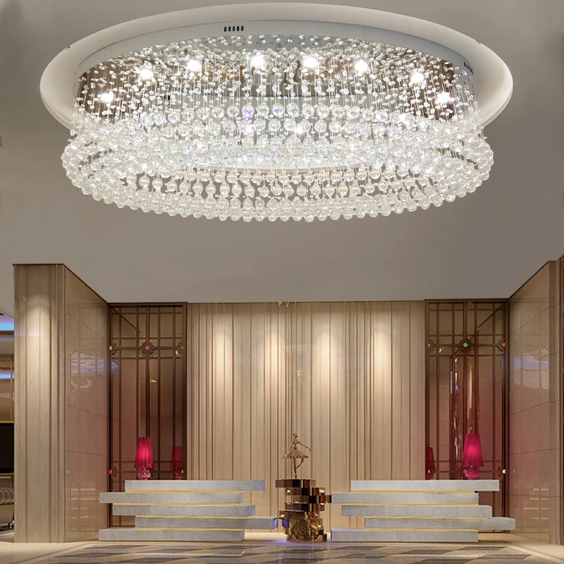 Низкое энергопотребление KTV коммерческий центр Хрустальная современная светодиодная люстра на заказ