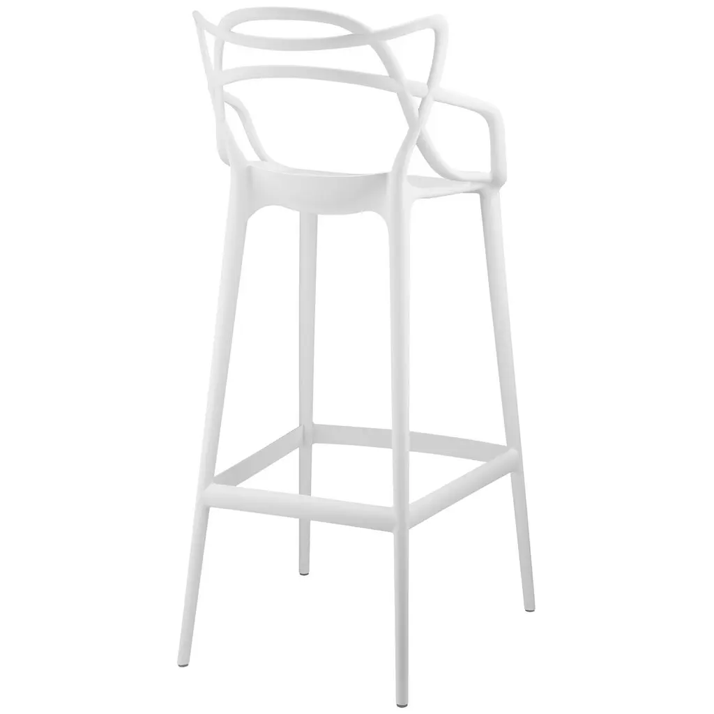 plastic interlaced rattan armchairs pp seat breakfast bar stool event bar chairs for restaurant counter