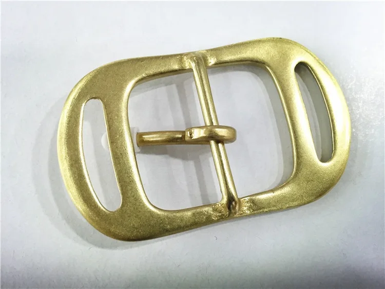 custom made 35mm pure brass belt buckle for belts High quality OEM solid brass buckle manufacturer metal buckles for man