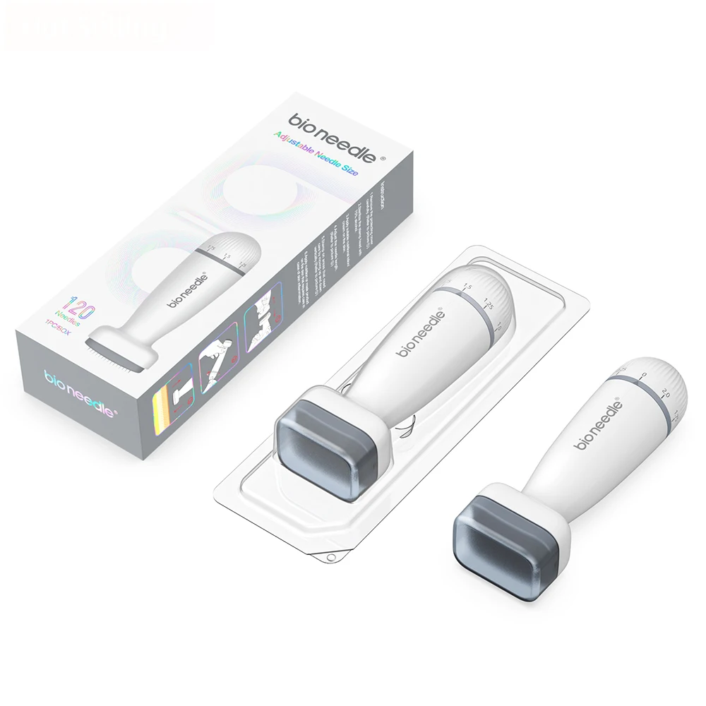 Serum Applicator Bio Needle 120 Pins Stainless Steel Microneedling 120 needle Derma Stamp System Home Use Skin Care Tools