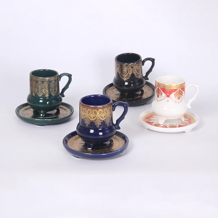 
Best Wholesale Luxury Saucers Ceramic Porcelain Tea Cappuccino Coffee Cup Saucer Sets 