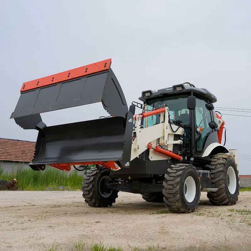 LY-388 small garden tractor loader backhoe boom small loader bucket avant mini loader backhoe with price c