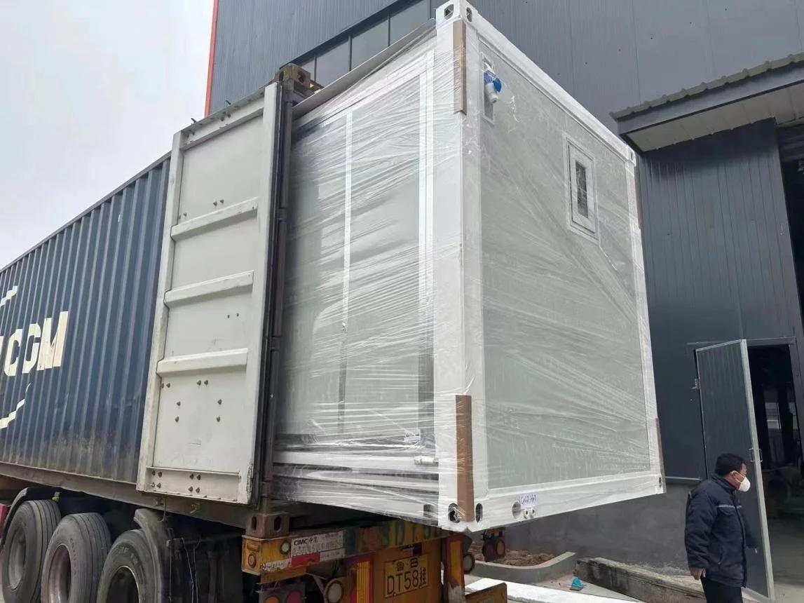 2024 Low Price Modular house Prefabricated 20ft flat-pack prefab container house toilet container home