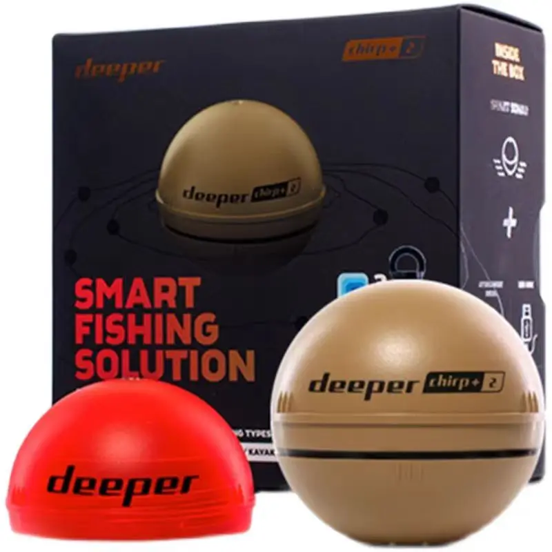 NEW Deeper Chirp+ 2.0 Portable Sonar Fish Finder Gps Smart Fish Finder Baitboat Fishing Finder